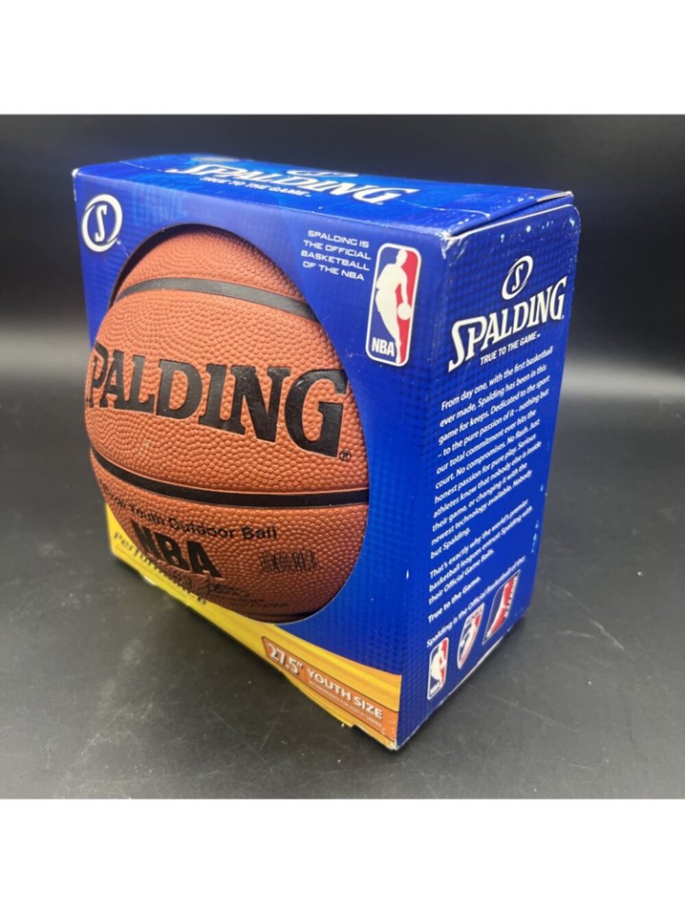 Vtg Spalding NBA Youth Outdoor Basketball - Size 5 (27.5) NIB - David Stern - Picture 4 of 10